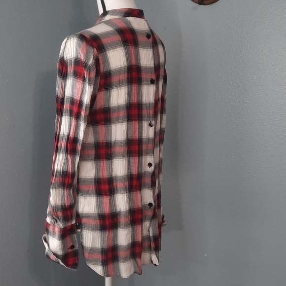 Zara Woman Cutout Long-sleeved Blouse - Picture 7 of 7